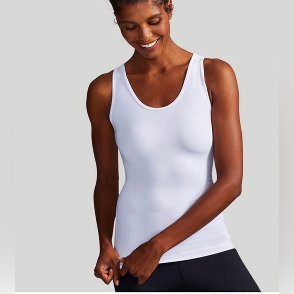 Tommie Copper Tops - Tommie Copper White Support Tank Short Size M NEW